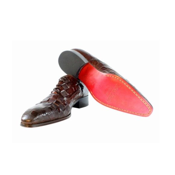 Zan Brown Oxford Mens Leather Shoe main image 6